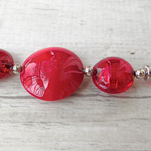 Load image into Gallery viewer, Venetian glass jewellery with red glass beads