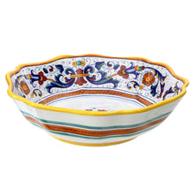 Load image into Gallery viewer, Italian ceramics serving bowl with Ricco Deruta design