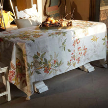 Load image into Gallery viewer, Italian linen tablecloth with autumn colours Edit alt text