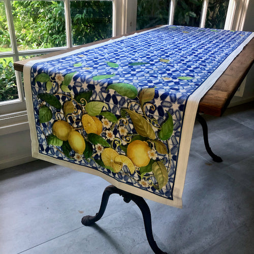 Italian linen table runner