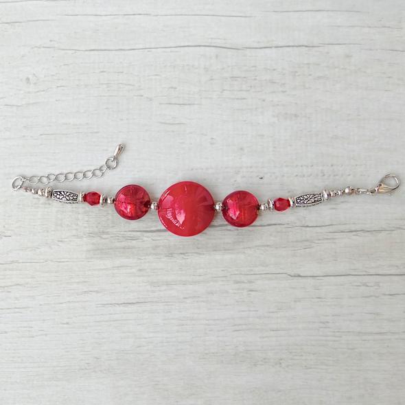 Red Venetian Glass bracelet