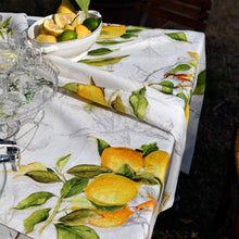 Load image into Gallery viewer, Italian luxury tablecloth, traditional design with lemons 
